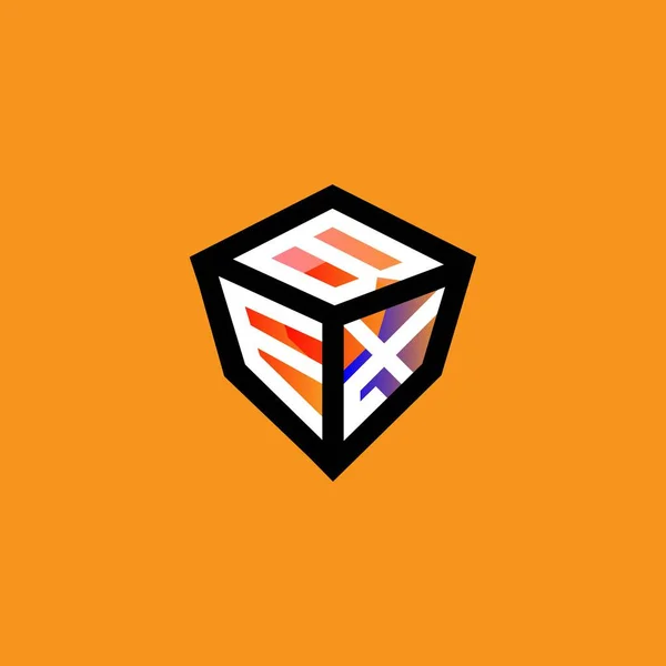 Bex Буква Логотип Креативный Дизайн Векторной Графикой Bex Простой Современный — стоковый вектор