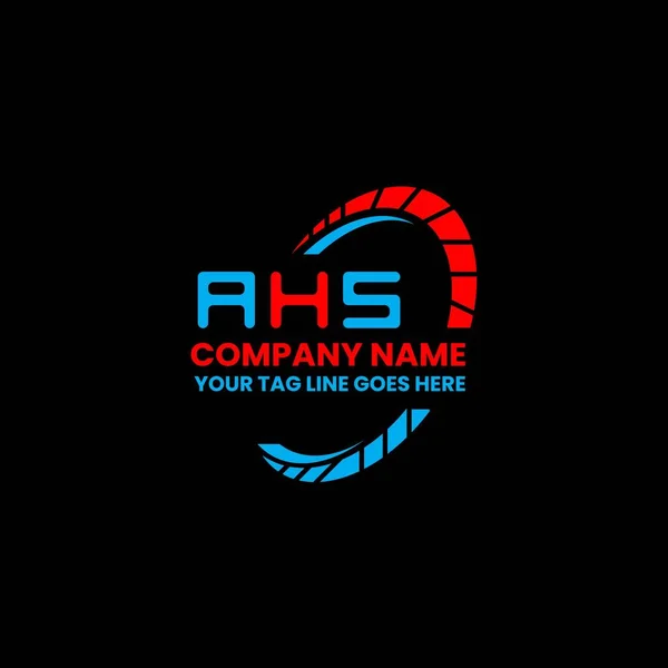 Креативный Дизайн Логотипа Ahs Векторной Графикой Простой Современный Логотип Ahs Векторная Графика