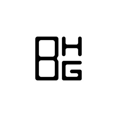 BHG harf logosu tasarımı vektör grafik, BHG basit ve modern logo.