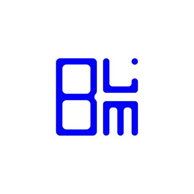 BLM harf logosu yaratıcı tasarım vektör grafik, BLM basit ve modern logo.