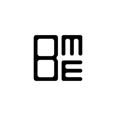 BME harfi logo yaratıcı tasarımı vektör grafik, BME basit ve modern logo.