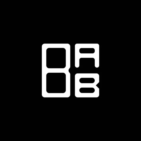 Bab Letter Logo Creative Design Vector Graphic Bab Simple Modern — Vector de stock