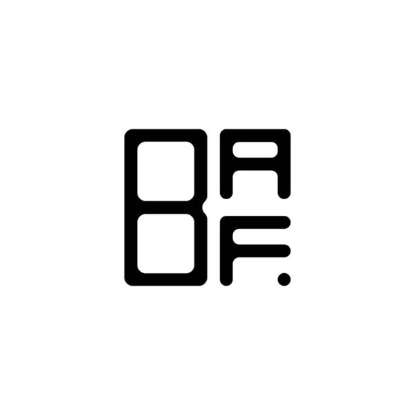 Baf Letter Logo Creative Design Vector Graphic Baf Simple Modern — Vettoriale Stock