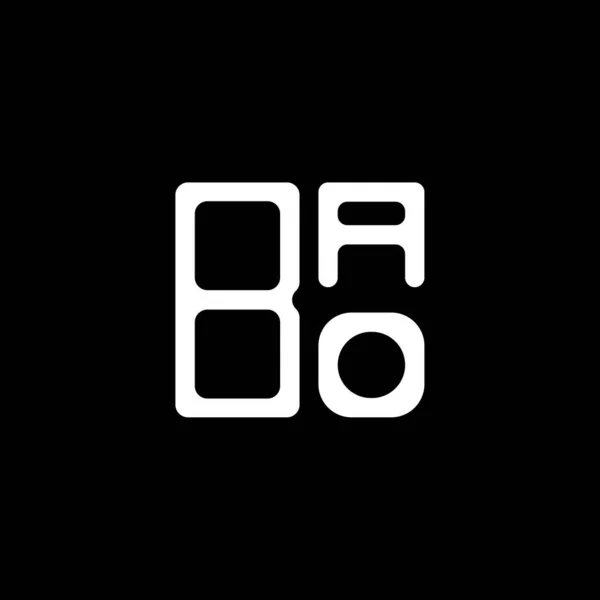 Bao Letter Logo Creative Design Vector Graphic Bao Simple Modern — Stok Vektör