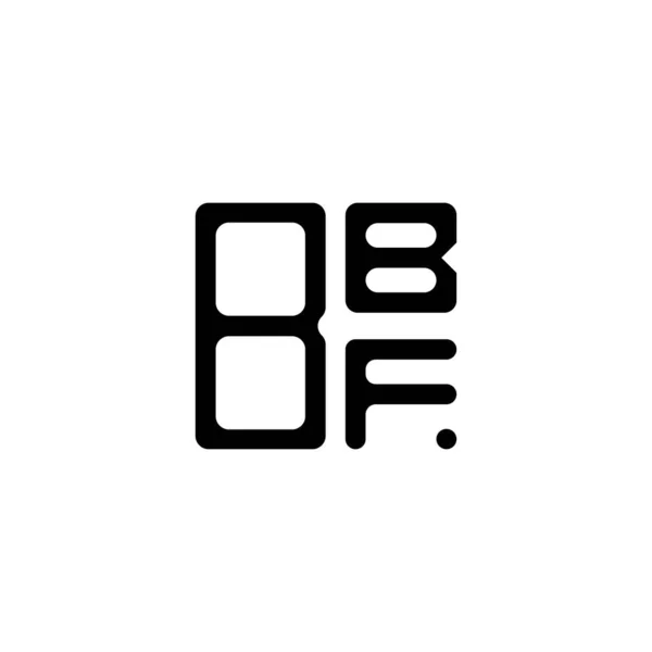 Λογότυπος Bbf Επιστολή Δημιουργικός Σχεδιασμός Διανυσματικό Γραφικό Bbf Απλό Και — Διανυσματικό Αρχείο