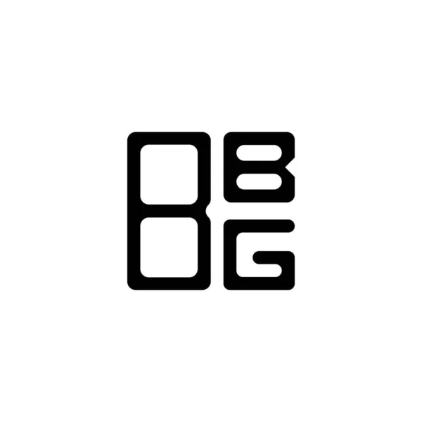 Bbg Letter Logo Creative Design Vector Graphic Bbg Simple Modern — 图库矢量图片