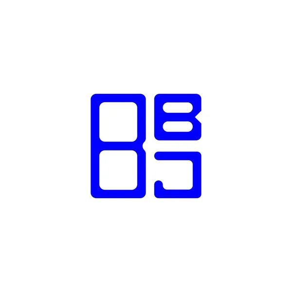Bbj Harf Logosu Tasarımı Vektör Grafik Bbj Basit Modern Logo — Stok Vektör