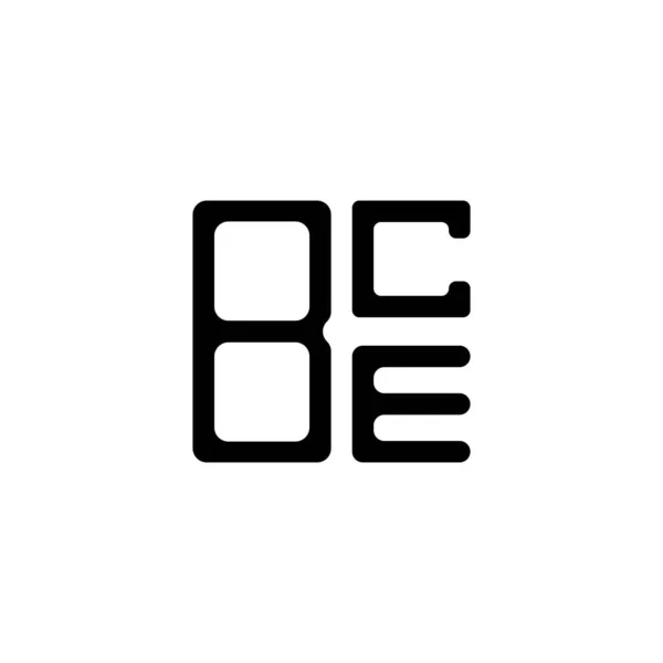 Bce Brief Logo Kreatives Design Mit Vektorgrafik Bce Einfaches Und — Stockvektor