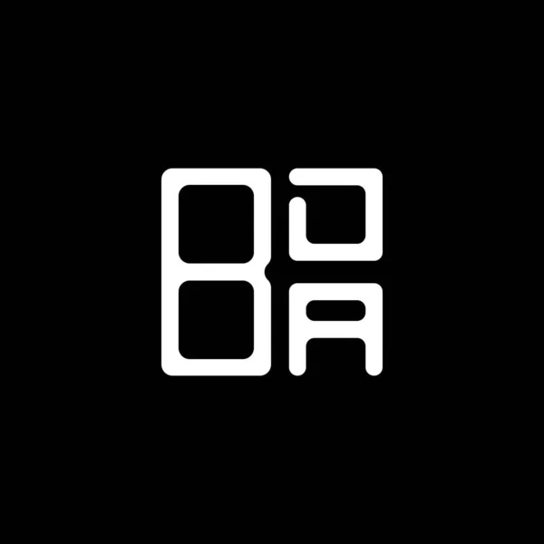 Bda Буква Логотип Творческий Дизайн Векторной Графикой Bda Простой Современный — стоковый вектор