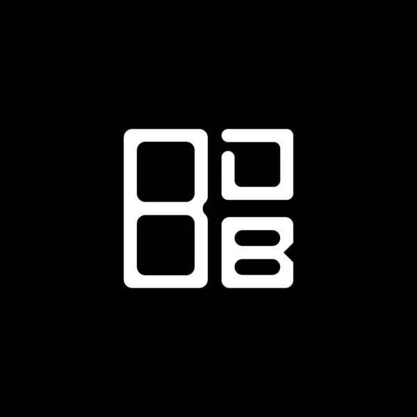 Bdb Harfi Logo Yaratıcı Tasarımı Vektör Grafik Bdb Basit Modern — Stok Vektör