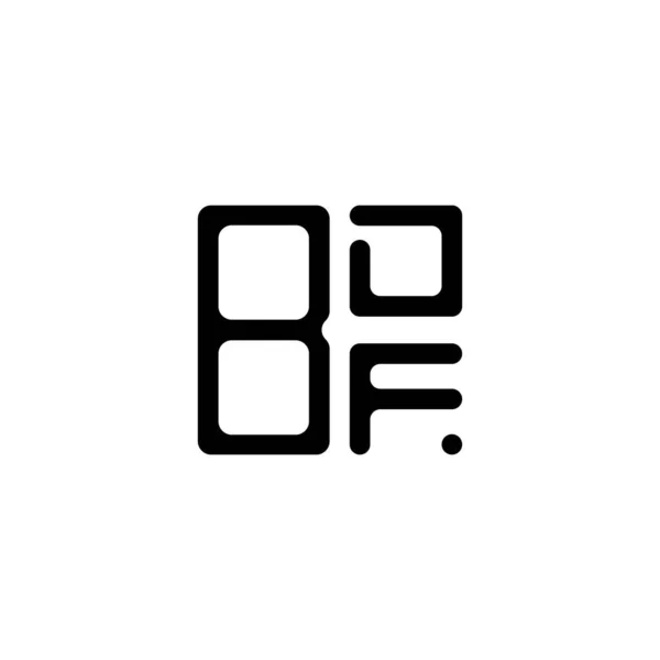 Bdf Brev Logotyp Kreativ Design Med Vektor Grafik Bdf Enkel — Stock vektor