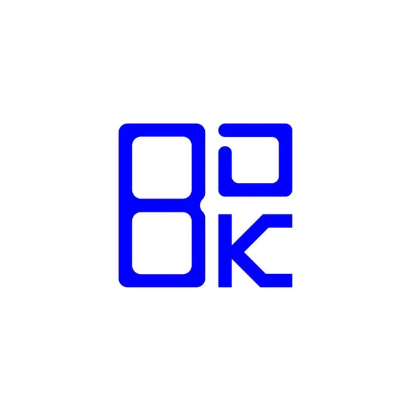Bdk Літера Творчий Дизайн Векторною Графікою Bdk Простий Сучасний Логотип — стоковий вектор