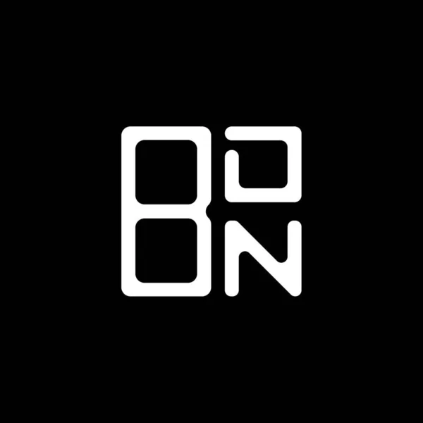 Bdn Harfi Logo Yaratıcı Tasarımı Vektör Grafik Bdn Basit Modern — Stok Vektör