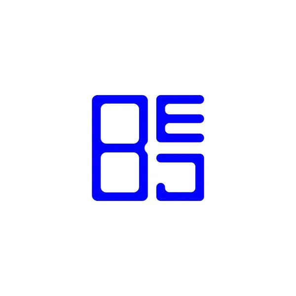 Bej Letter Logo Kreatives Design Mit Vektorgrafik Bej Einfaches Und — Stockvektor