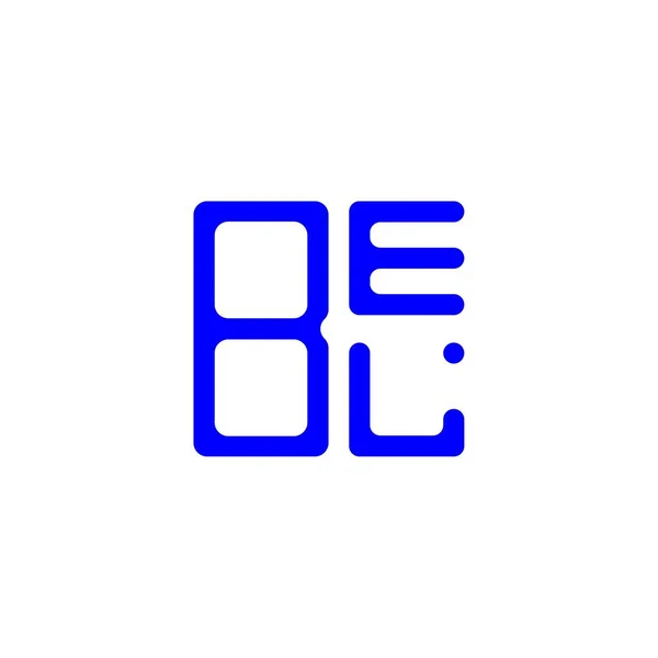 Bel Letter Logo Kreatives Design Mit Vektorgrafik Bel Einfaches Und — Stockvektor