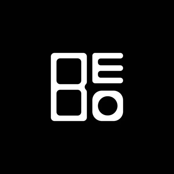 Beo Буква Логотип Творческий Дизайн Векторной Графикой Beo Простой Современный — стоковый вектор