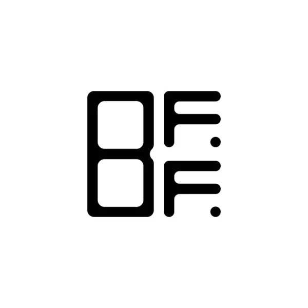 Λογότυπο Bff Letter Δημιουργικός Σχεδιασμός Διανυσματικό Γραφικό Bff Απλό Και — Διανυσματικό Αρχείο