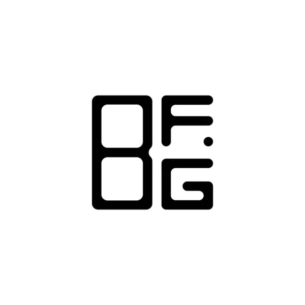 Bfg Brief Logo Kreatives Design Mit Vektorgrafik Bfg Einfaches Und — Stockvektor