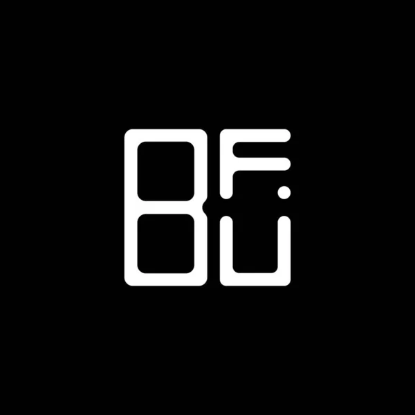 Λογότυπο Bfu Επιστολή Δημιουργικό Σχεδιασμό Vector Graphic Bfu Απλό Και — Διανυσματικό Αρχείο