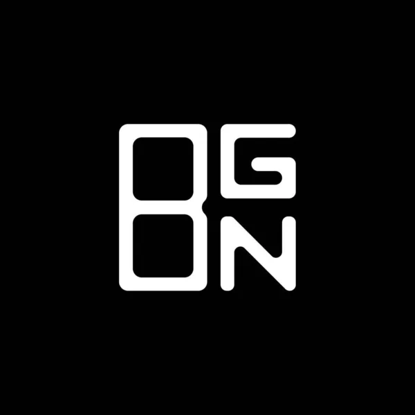 Λογότυπο Bgn Επιστολή Δημιουργικός Σχεδιασμός Διανυσματικό Γραφικό Bgn Απλό Και — Διανυσματικό Αρχείο