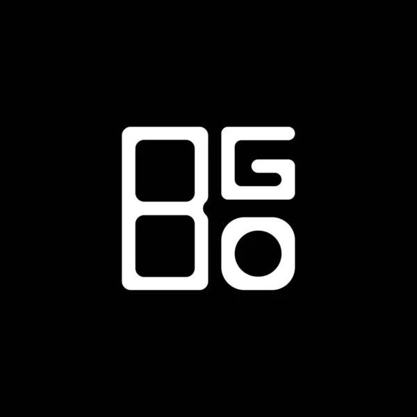 Bgo Carta Logotipo Design Criativo Com Gráfico Vetorial Logotipo Simples —  Vetores de Stock