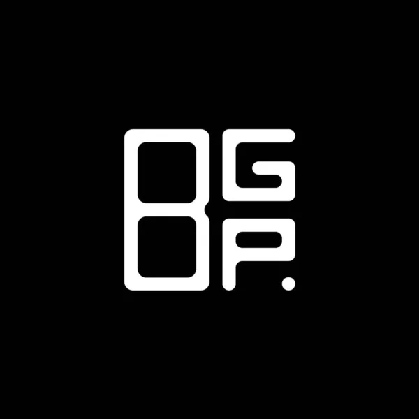 Bgp Brief Logo Kreatives Design Mit Vektorgrafik Bgp Einfaches Und — Stockvektor
