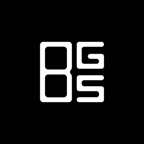 Bgs Λογότυπο Δημιουργική Σχεδίαση Vector Graphic Bgs Απλό Και Μοντέρνο — Διανυσματικό Αρχείο