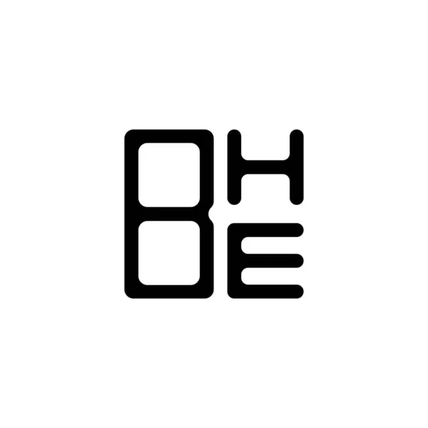 Bhe Λογότυπο Δημιουργικό Σχεδιασμό Vector Graphic Bhe Απλό Και Μοντέρνο — Διανυσματικό Αρχείο