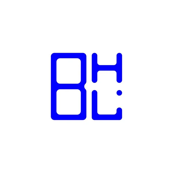 Bhl Letter Logo Creative Design Vector Graphic Bhl Simple Modern — Stok Vektör