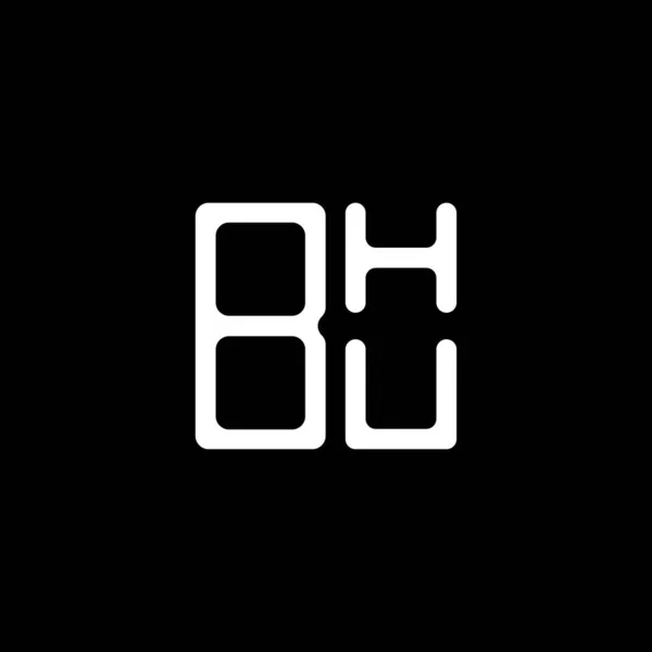 Bhu Letter Logo Creative Design Vector Graphic Bhu Simple Modern — Stok Vektör