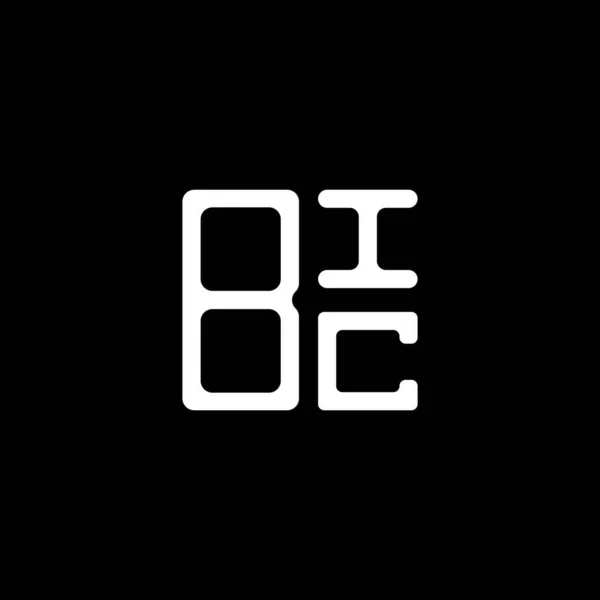 Bic Harf Logosu Tasarımı Vektör Grafik Bic Basit Modern Logo — Stok Vektör