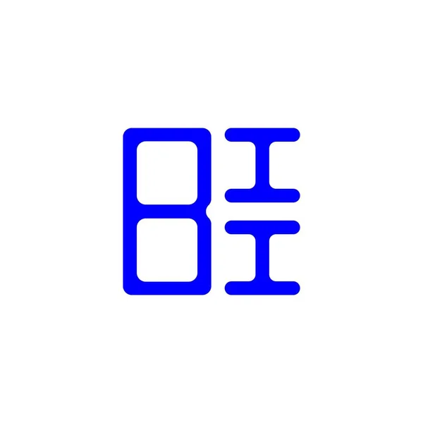 Bii Letter Logo Creative Design Vector Graphic Bii Simple Modern — Stok Vektör