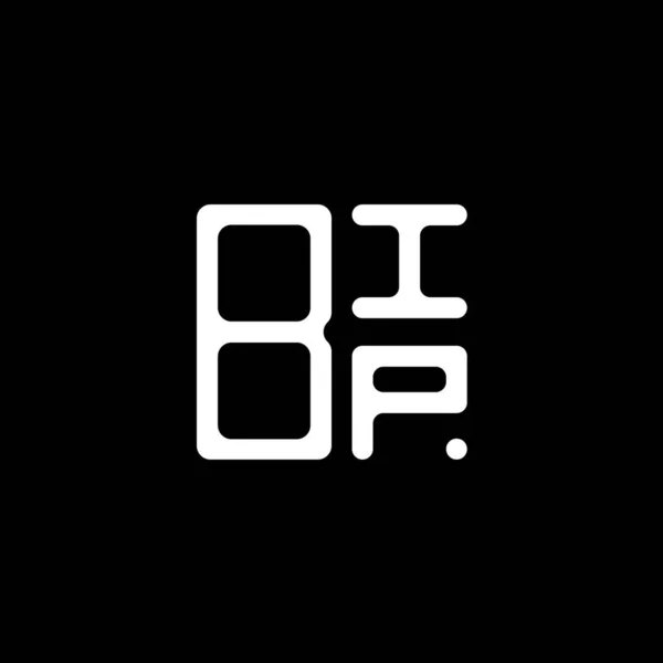 Bip Harfi Logo Yaratıcı Tasarımı Vektör Grafik Bip Basit Modern — Stok Vektör