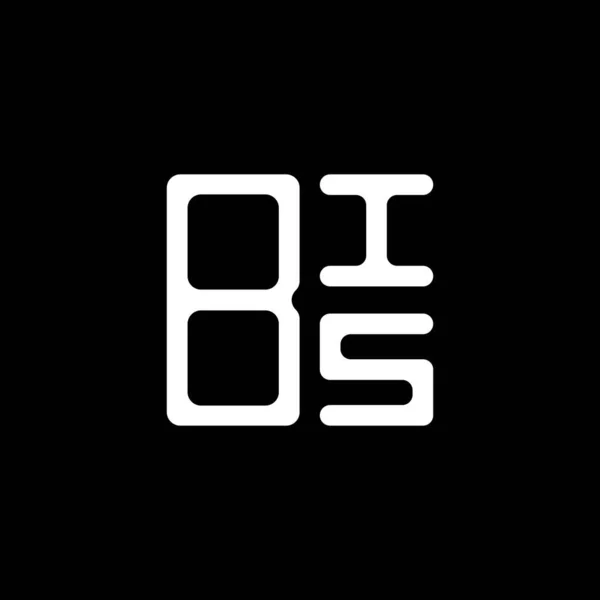 Bis Harf Logosu Tasarımı Vektör Grafik Bis Basit Modern Logo — Stok Vektör