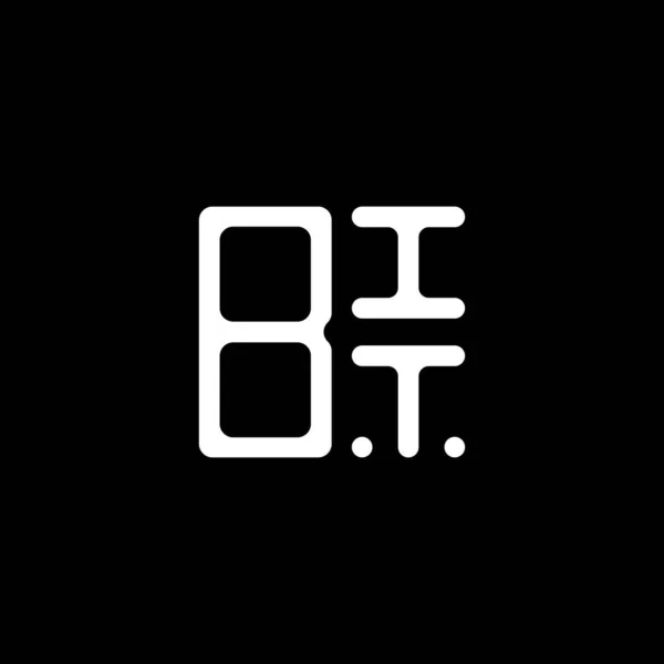 Bit Brief Logo Kreatives Design Mit Vektorgrafik Bit Einfaches Und — Stockvektor