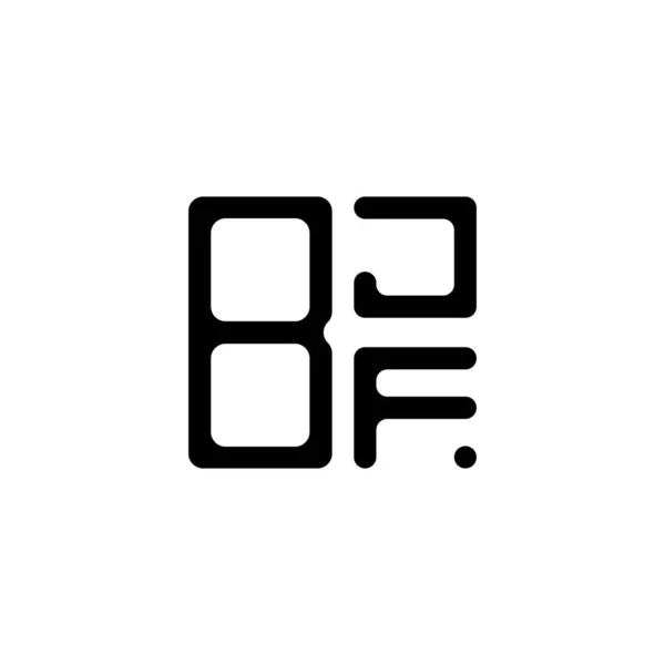 Λογότυπο Bjf Επιστολή Δημιουργικό Σχεδιασμό Διανυσματικό Γραφικό Bjf Απλό Και — Διανυσματικό Αρχείο