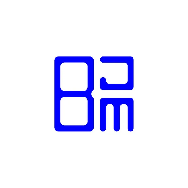 Bjm Letter Logo Creative Design Vector Graphic Bjm Simple Modern — Stok Vektör