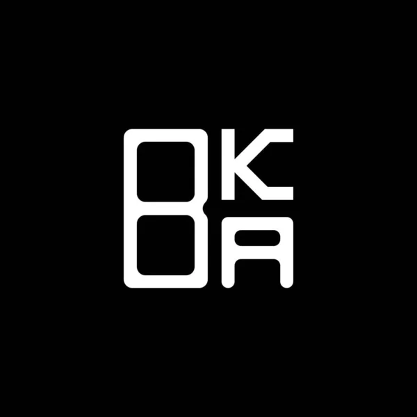 Bka Letter Logo Creative Design Vector Graphic Bka Simple Modern — Vector de stock