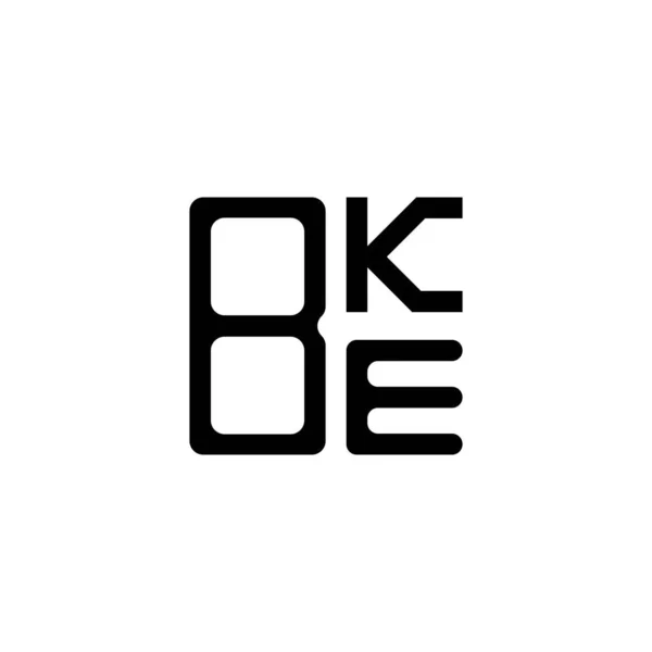 Bke Letter Logo Creative Design Vector Graphic Bke Simple Modern — Stock Vector