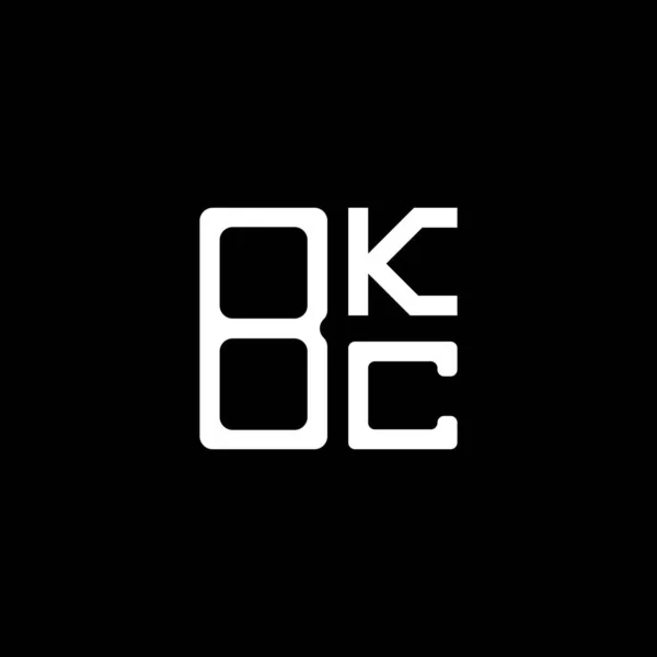 Bkc Harf Logosu Tasarımı Vektör Grafik Bkc Basit Modern Logo — Stok Vektör