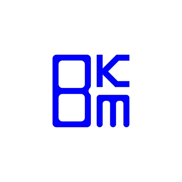 Bkm Brev Logo Kreativ Design Med Vektorgrafik Bkm Enkel Och — Stock vektor