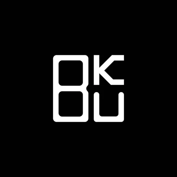 Bku Letter Logo Creative Design Vector Graphic Bku Simple Modern — Stok Vektör