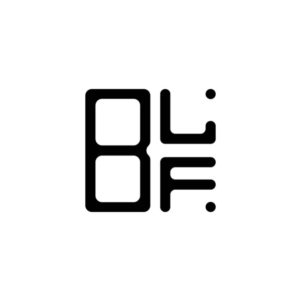 Blf Επιστολή Λογότυπο Δημιουργικό Σχεδιασμό Vector Graphic Blf Απλό Και — Διανυσματικό Αρχείο