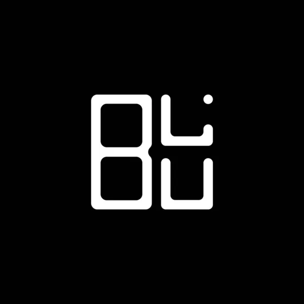 Blu Letter Logo Creative Design Vector Graphic Blu Simple Modern — Stok Vektör