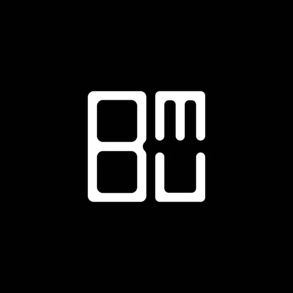 Логотип Bmu Векторной Графикой Простой Современный Логотип Bmu — стоковый вектор