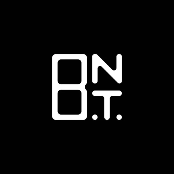 Bnt Letter Logo Creative Design Vector Graphic Bnt Simple Modern — 스톡 벡터