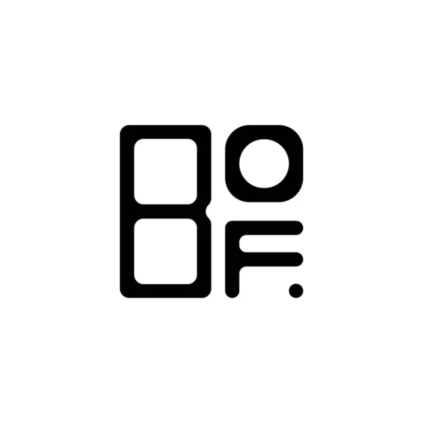 Bof Λογότυπο Δημιουργικό Σχεδιασμό Vector Graphic Bof Απλό Και Μοντέρνο — Διανυσματικό Αρχείο