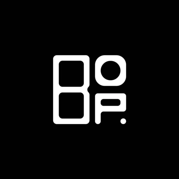 Bop Letter Logo Creative Design Vector Graphic Bop Simple Modern — Stok Vektör