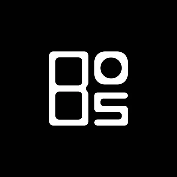 Bos Letter Logo Creative Design Vector Graphic Bos Simple Modern — Vector de stock