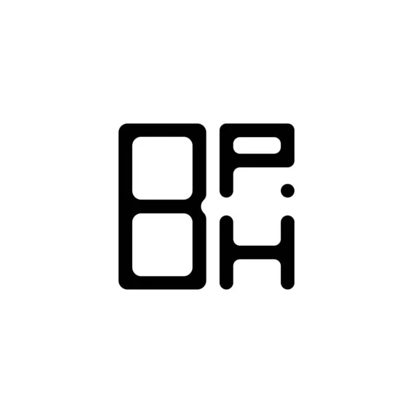 Bph Brief Logo Kreatives Design Mit Vektorgrafik Bph Einfaches Und — Stockvektor